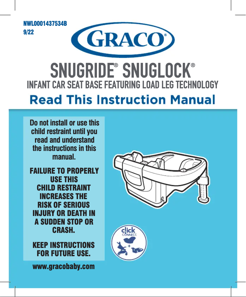 Page n°1 - Guide de démarrage rapide Graco SnugRide SnugLock