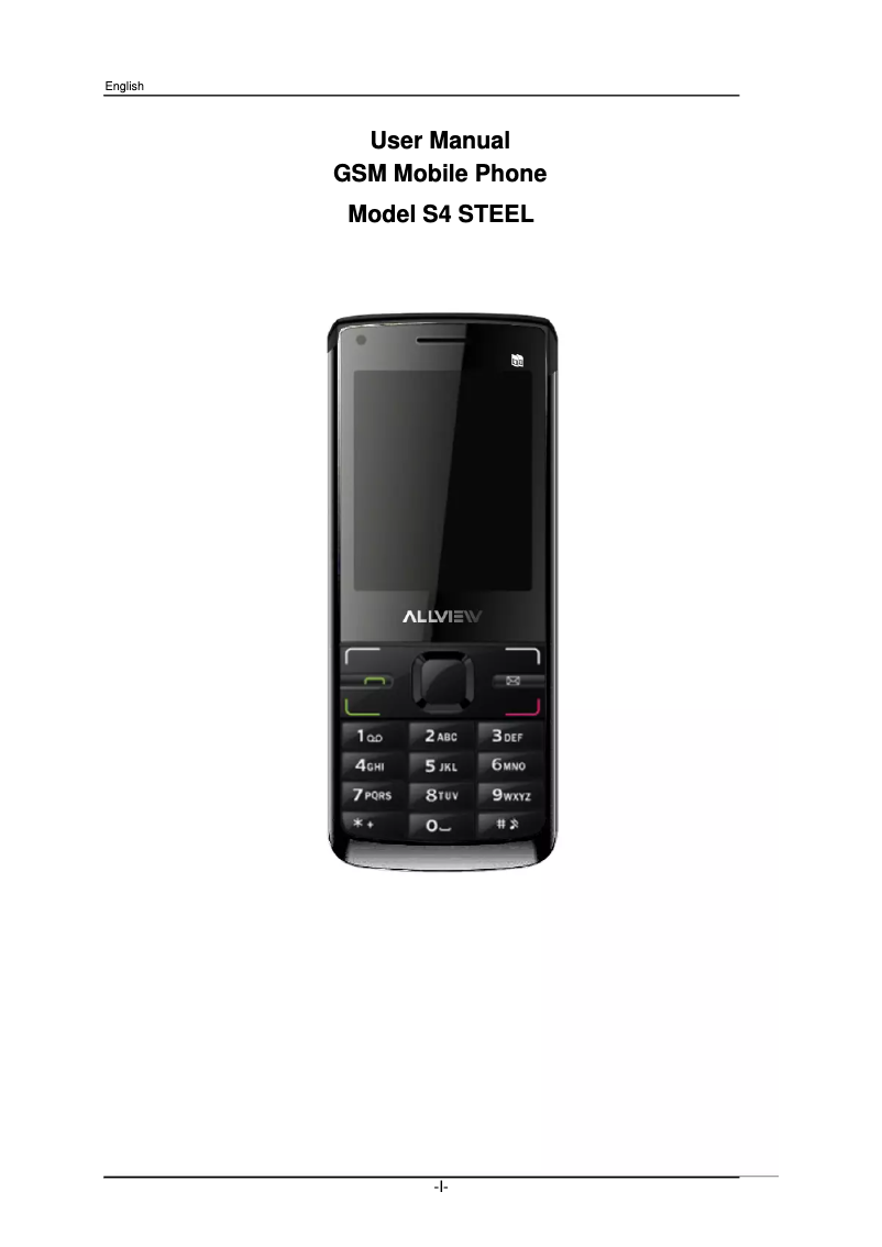 Image de la première page du manuel de l'appareil S4 Steel