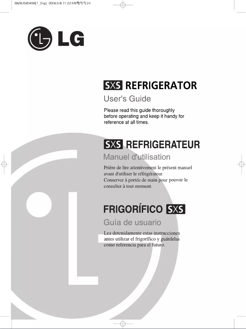 Page n°1 - Manuel utilisateur LG GC-B207BVJ