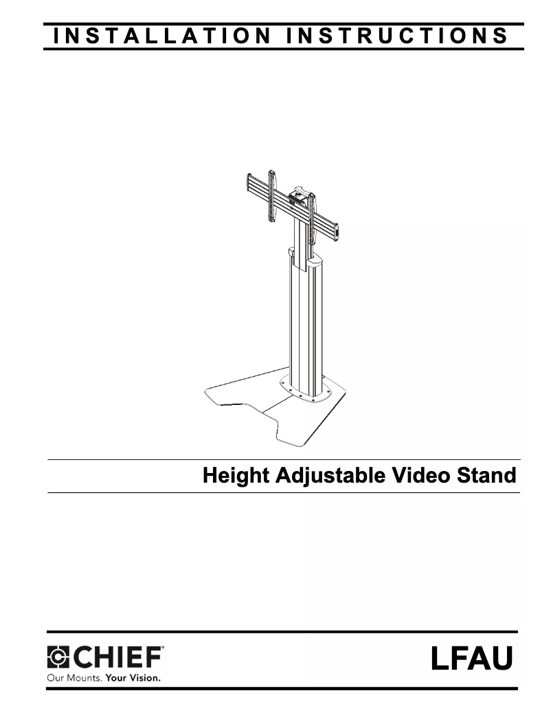Page n°1 - Manuel utilisateur Chief LFAUS