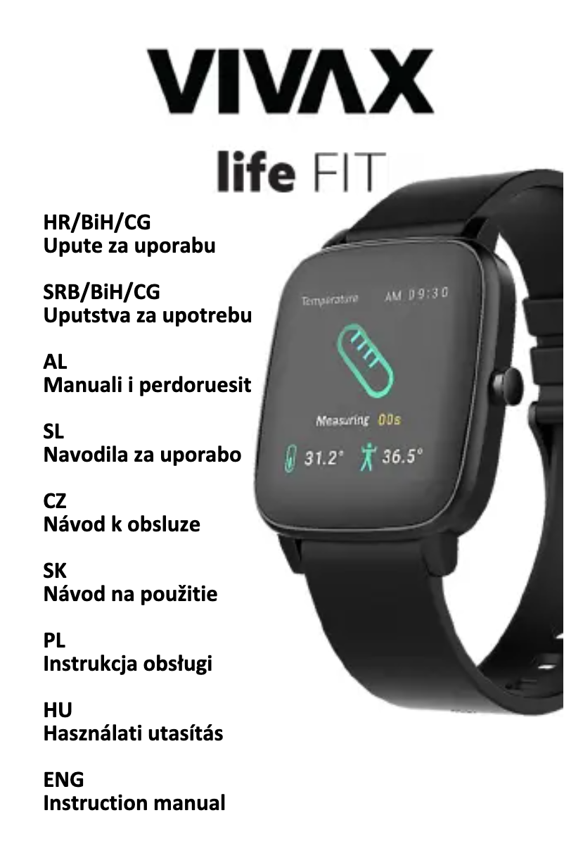 Image de la première page du manuel de l'appareil Life Fit