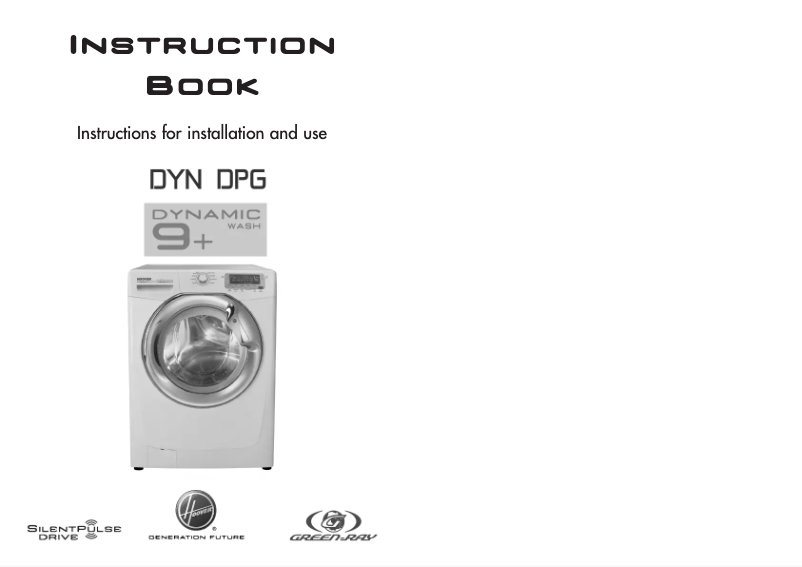 Page 1 de la notice Manuel utilisateur Hoover DYN 9164DPG-80