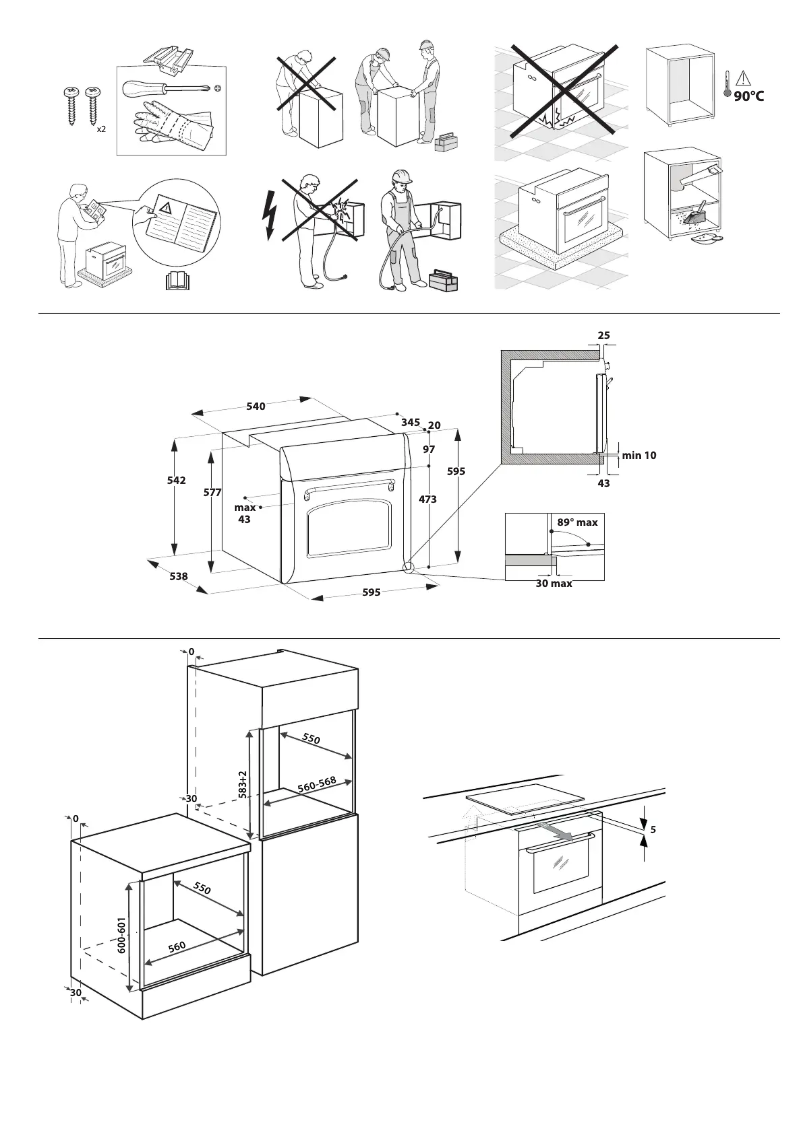 Page 1 de la notice Instructions de sécurité Hotpoint FIT 834 AN HA