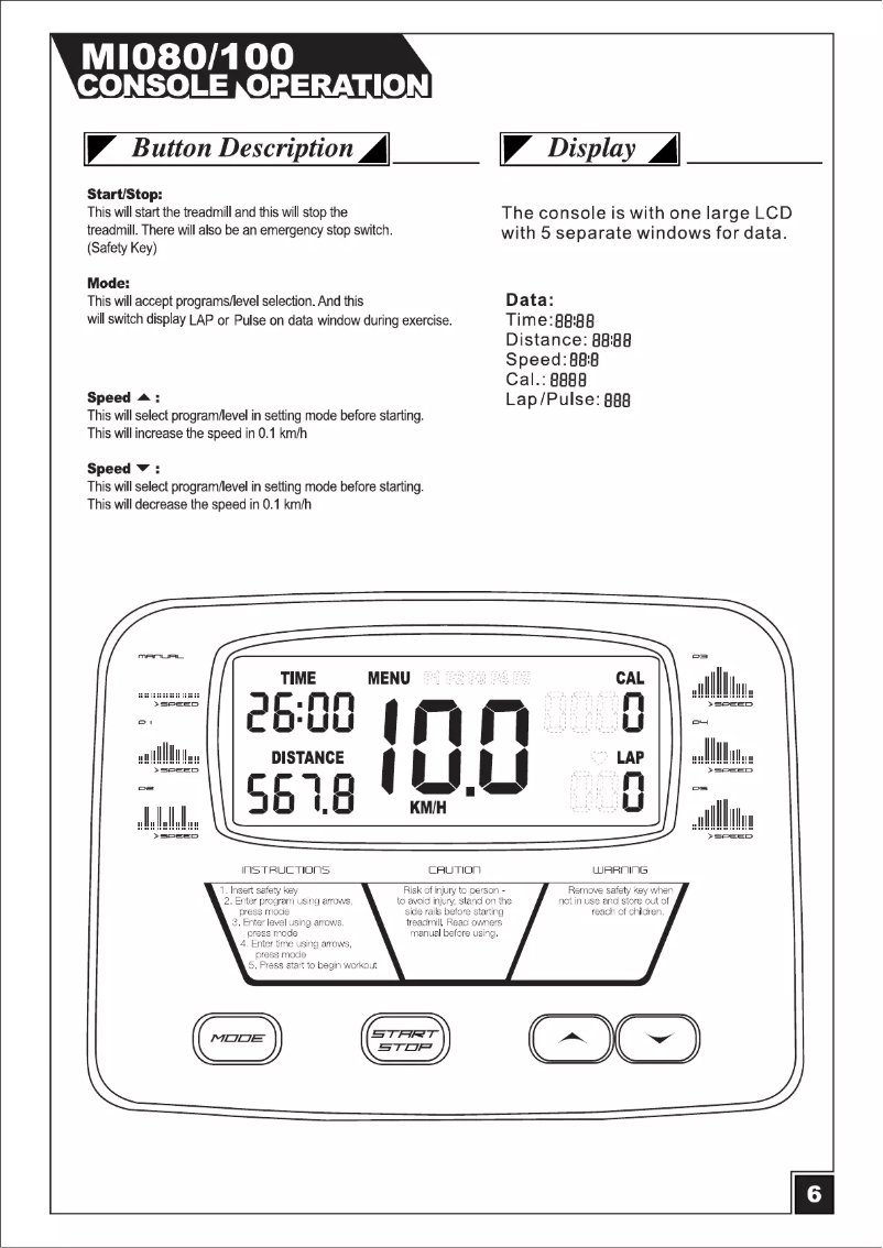 Page n°1 - Manuel utilisateur StrengthMaster MI-100