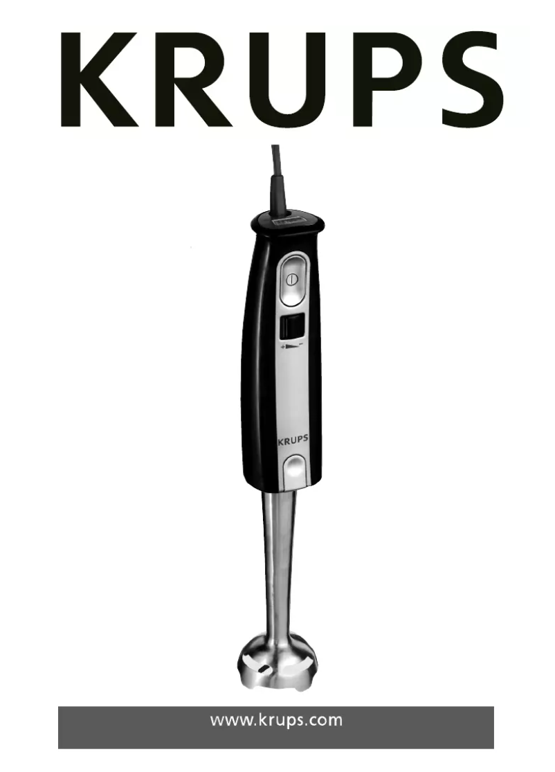 Page 1 de la notice Manuel utilisateur Krups GPA141