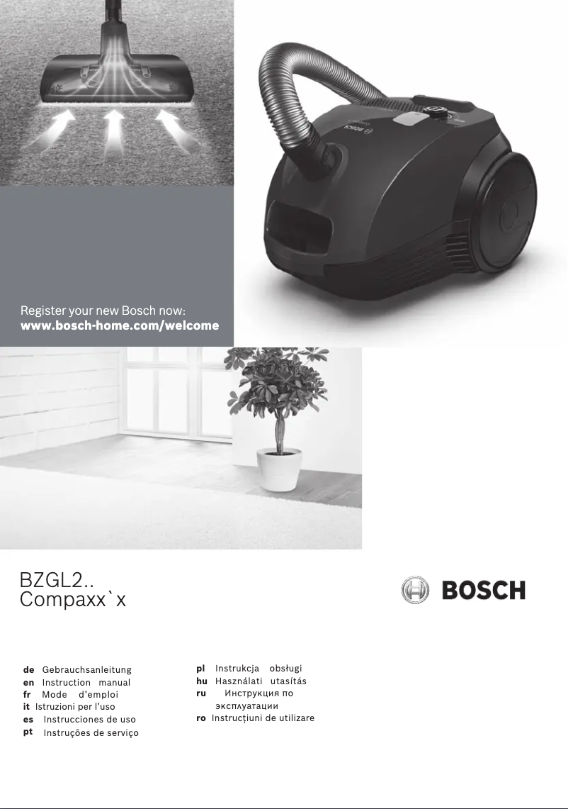Página 1 del manual Manual de usuario Bosch BZGL2A312