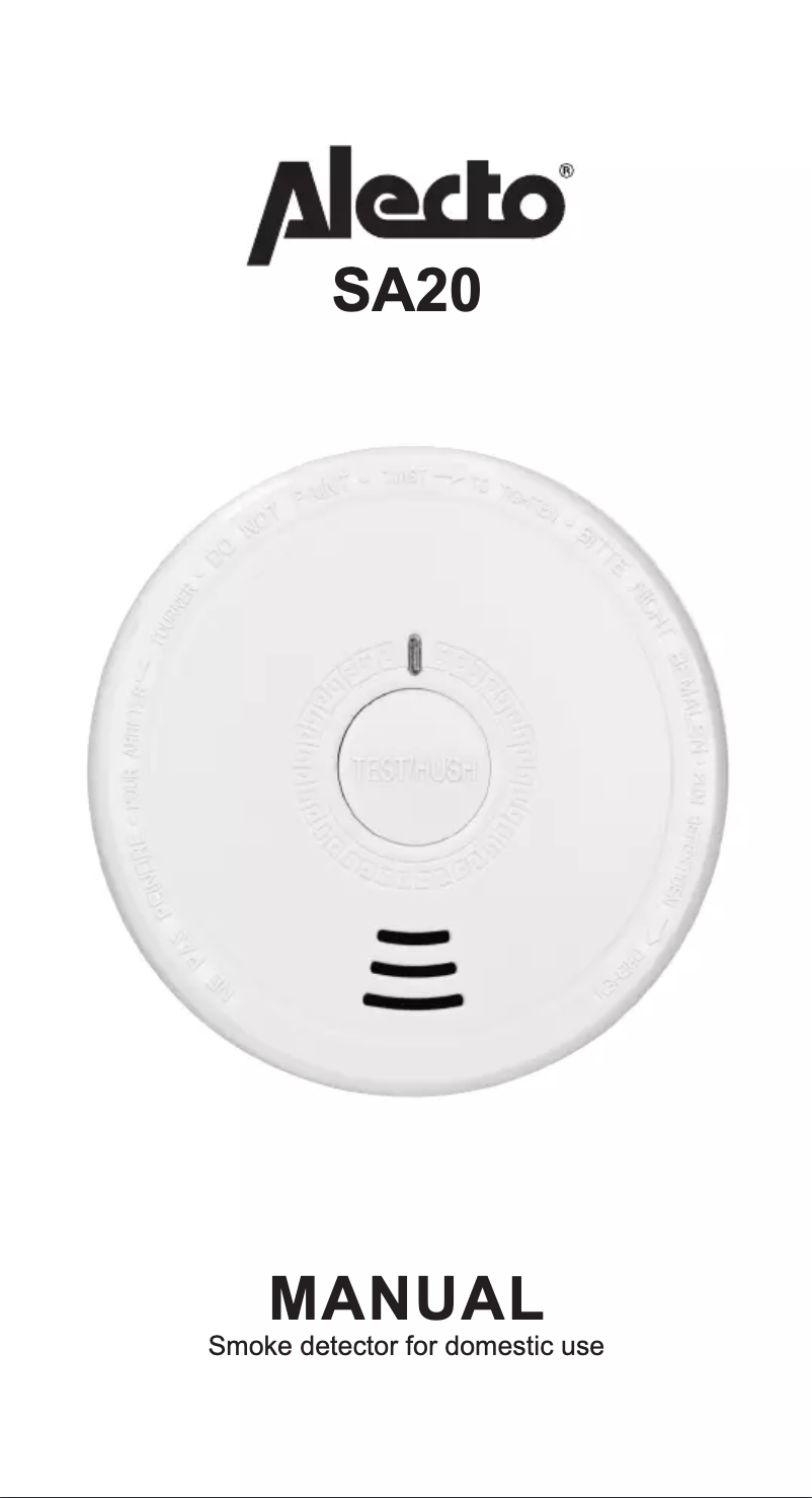 Page n°1 - Manuel utilisateur Alecto SA20