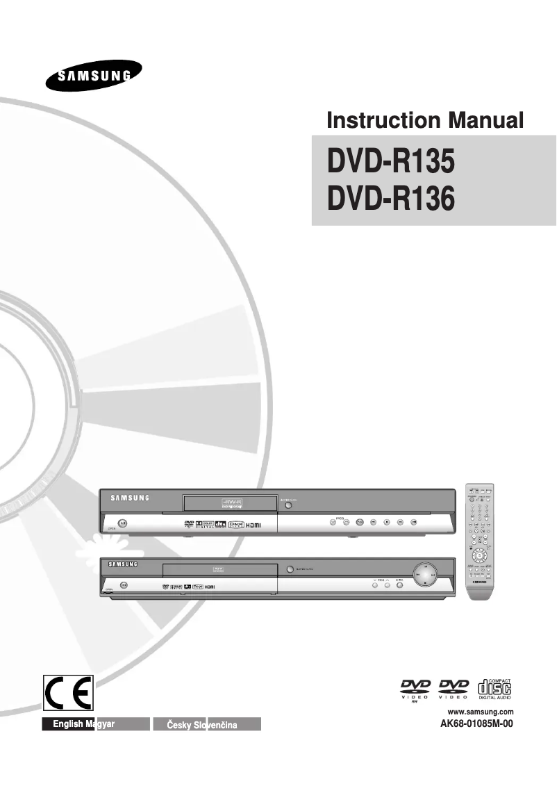 Image de la première page du manuel de l'appareil DVD-R135