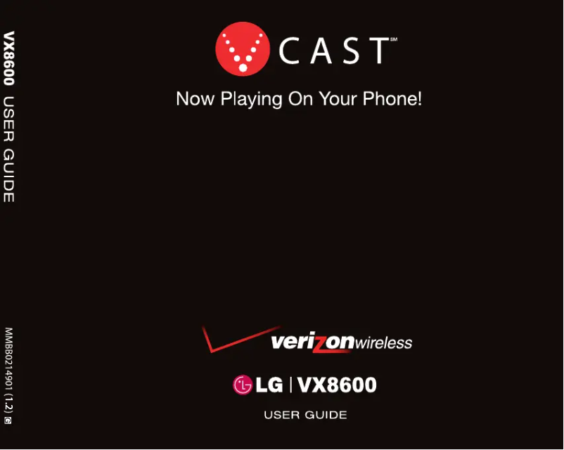 Image de la première page du manuel de l'appareil VX8600