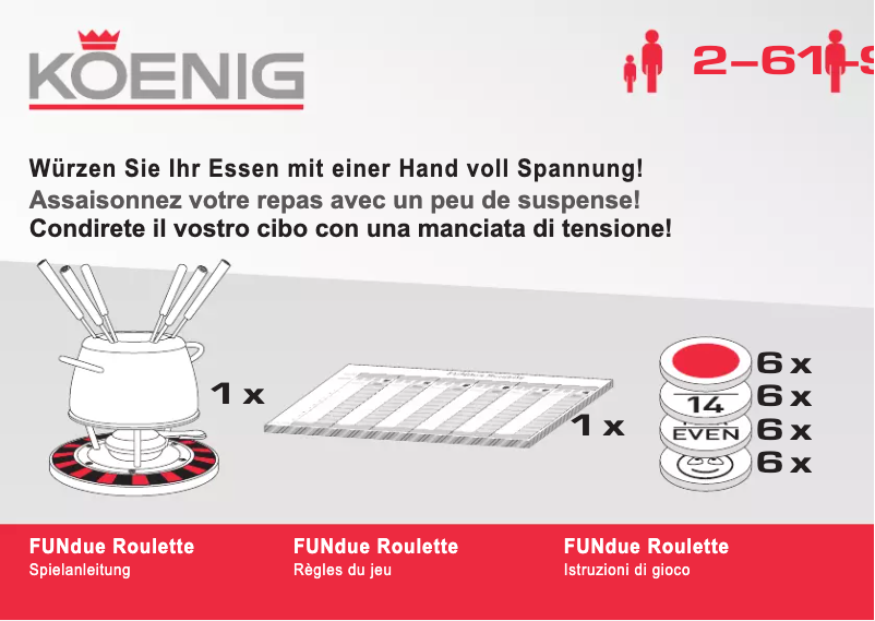 Page 1 de la notice Manuel utilisateur Koenig B02182