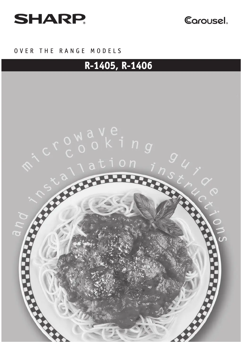 Image de la première page du manuel de l'appareil R-1406