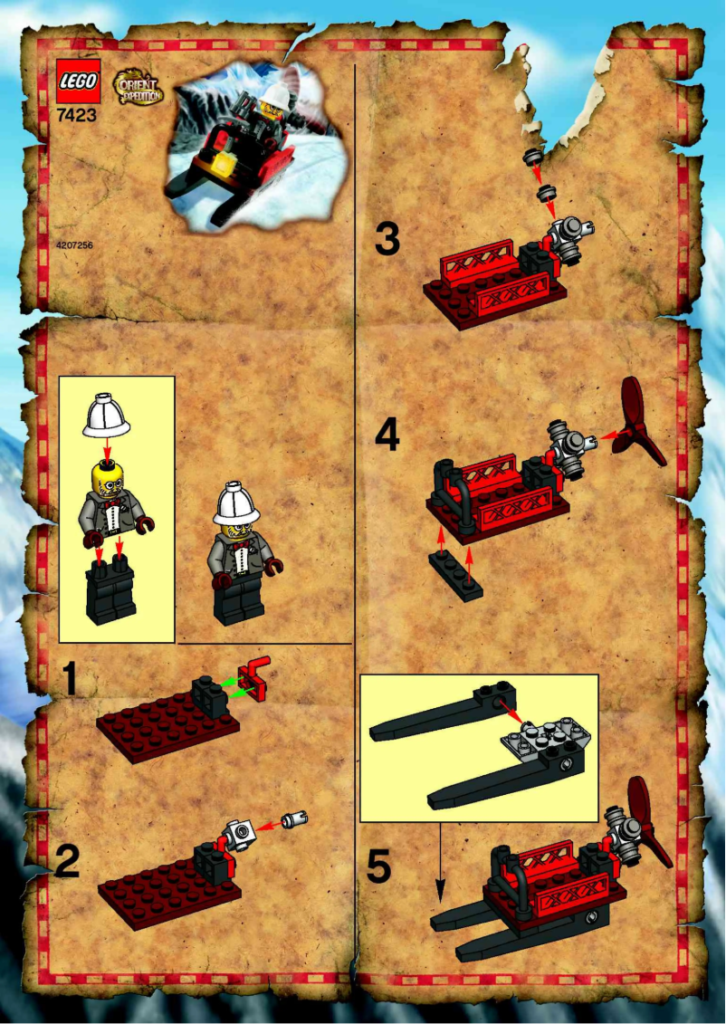 Image de la première page du manuel de l'appareil Adventurers 7423