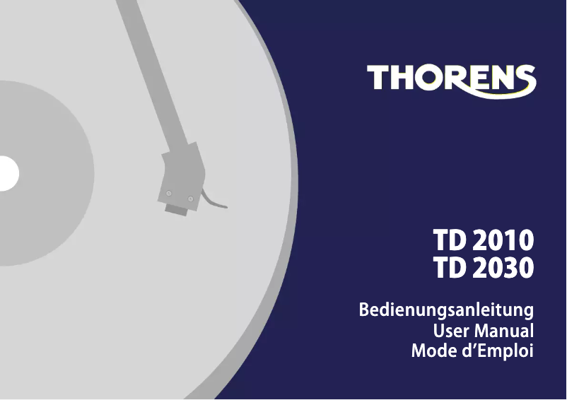 Image de la première page du manuel de l'appareil TD 2010