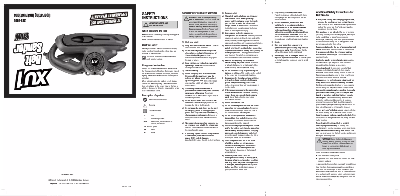 Page 1 de la notice Manuel utilisateur XU1 XBS-800U