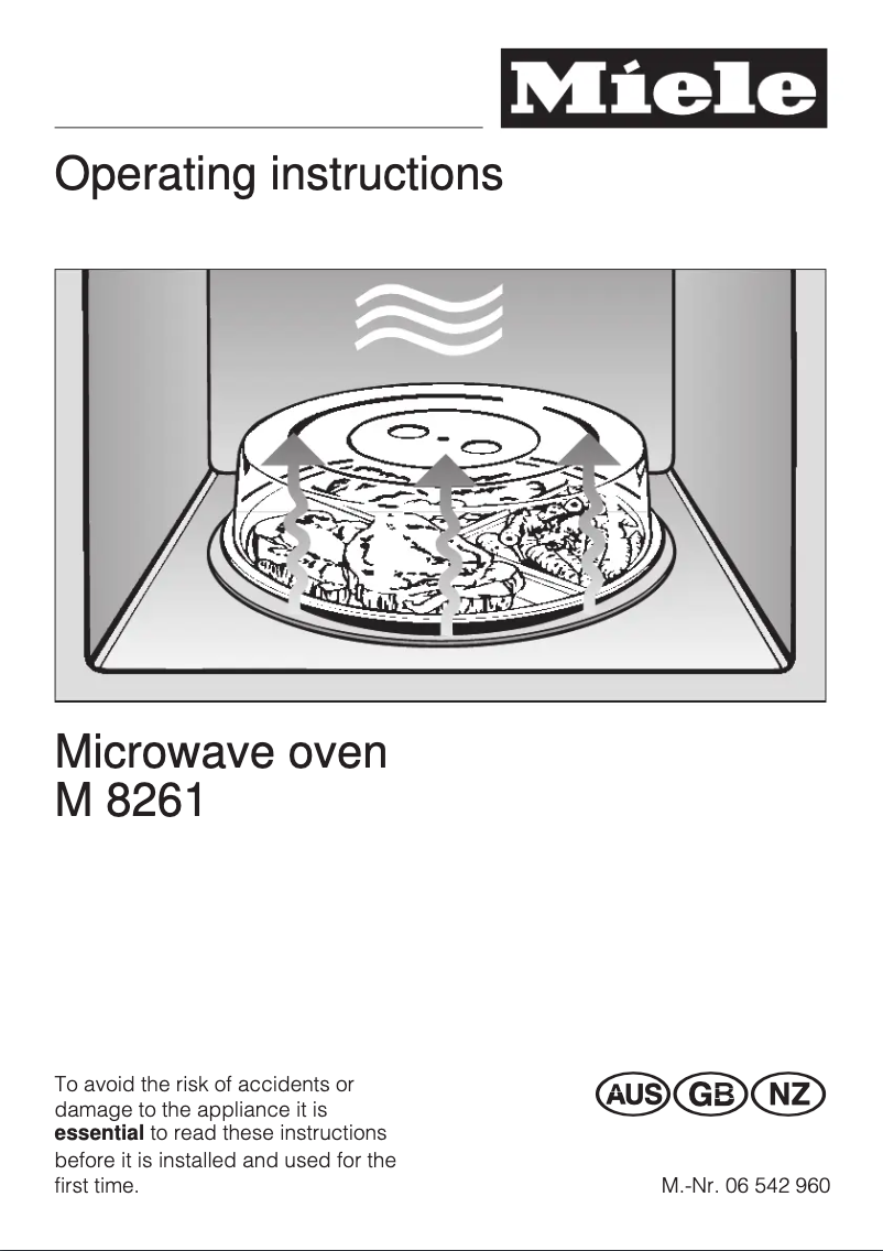 Image de la première page du manuel de l'appareil M8261
