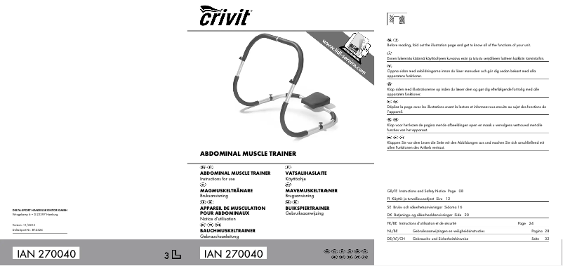 Página 1 del manual Manual de usuario Crivit IAN 270040
