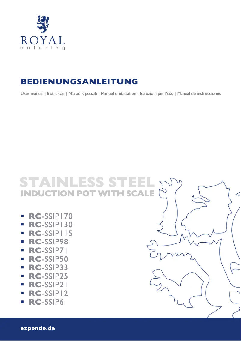 Image de la première page du manuel de l'appareil RC-SSIP98
