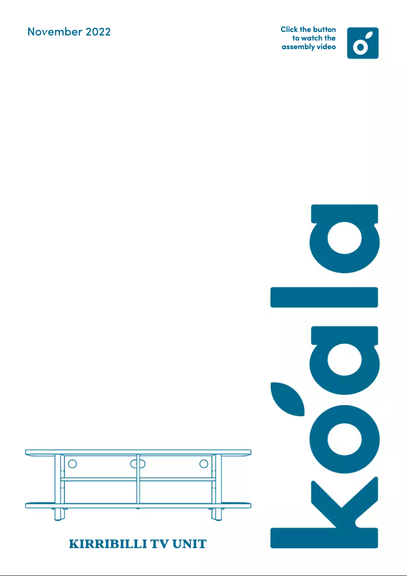 Página 1 del manual Manual de usuario Koala Kirribilli TV Unit