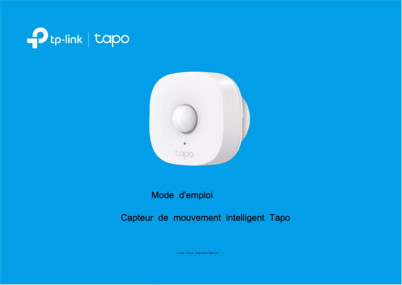 Page 1 de la notice Manuel utilisateur TP-Link Tapo T100