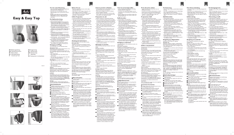 Page n°1 - Manuel utilisateur Carina Easy