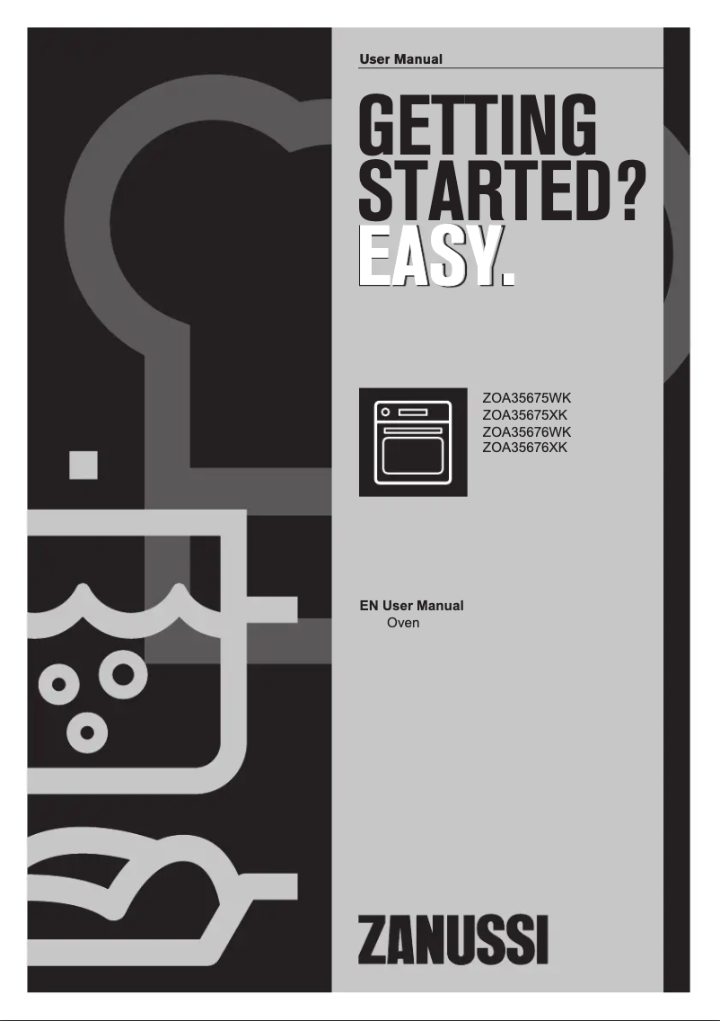 Page 1 de la notice Manuel utilisateur Zanussi ZOA35675WK