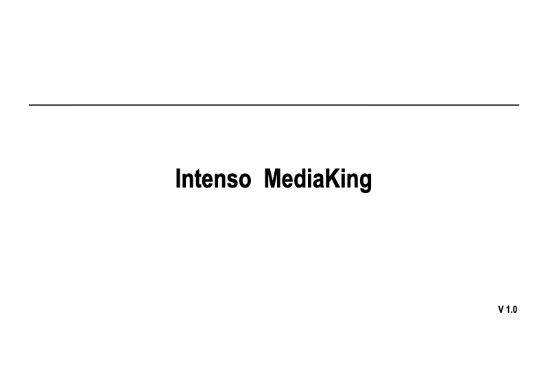 Página 1 del manual Manual de usuario Intenso 10" MediaKing