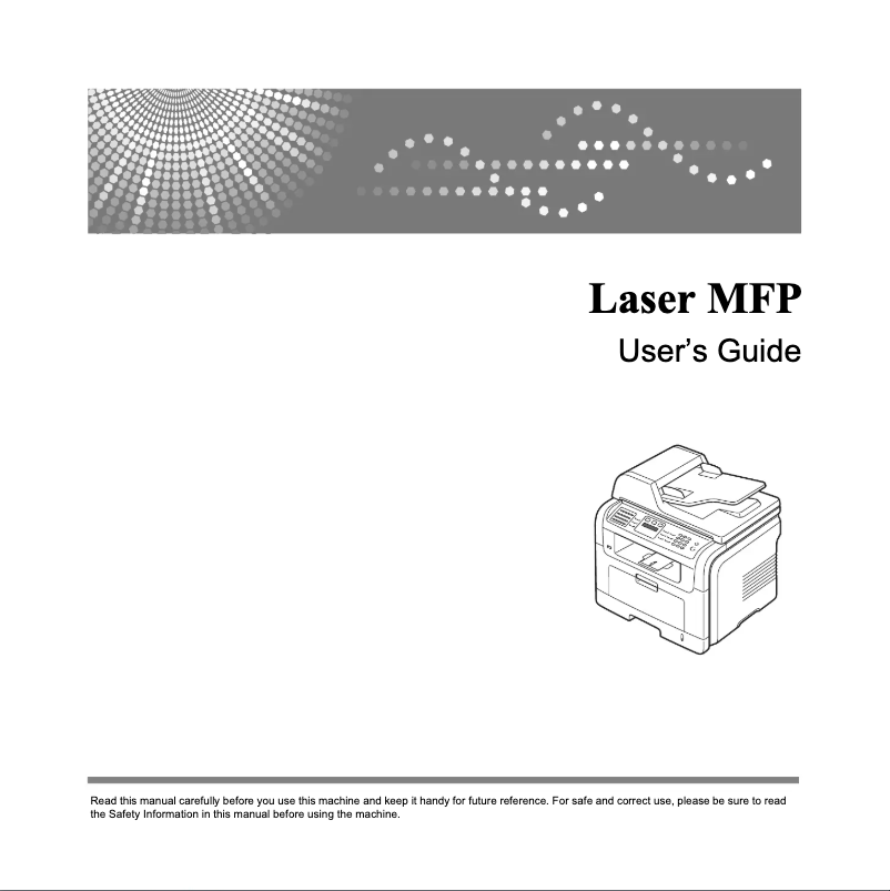 Page n°1 - Manuel utilisateur Ricoh Aficio SP3200SF