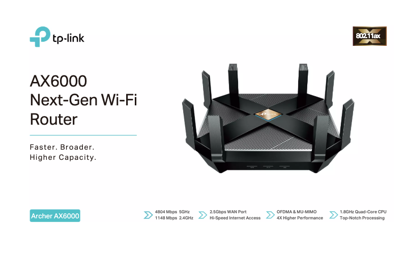 Page 1 de la notice Fiche technique TP-Link Archer AX6000