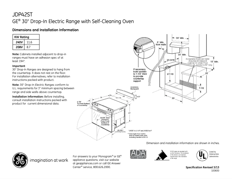 Image de la première page du manuel de l'appareil JDP42STSS