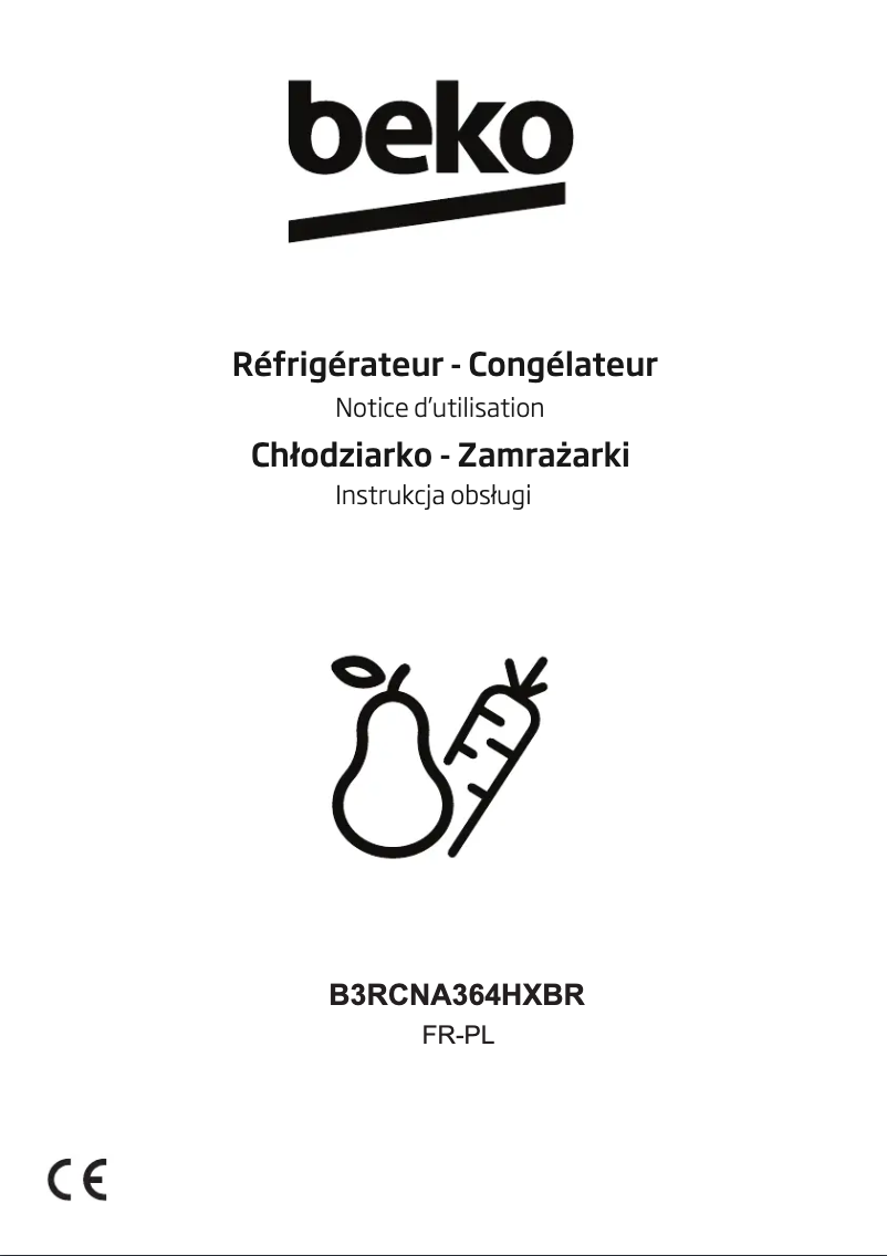 Page n°1 - Manuel utilisateur Beko B3RCNA364HXBR
