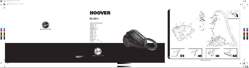 Page n°1 - Manuel utilisateur Hoover Rush TCR4233 021