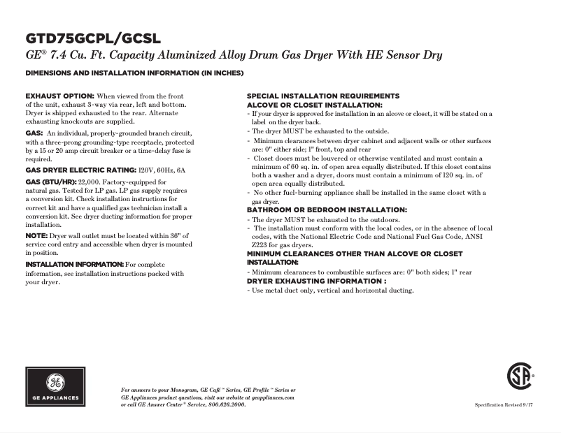 Image de la première page du manuel de l'appareil GTD75GCPLDG