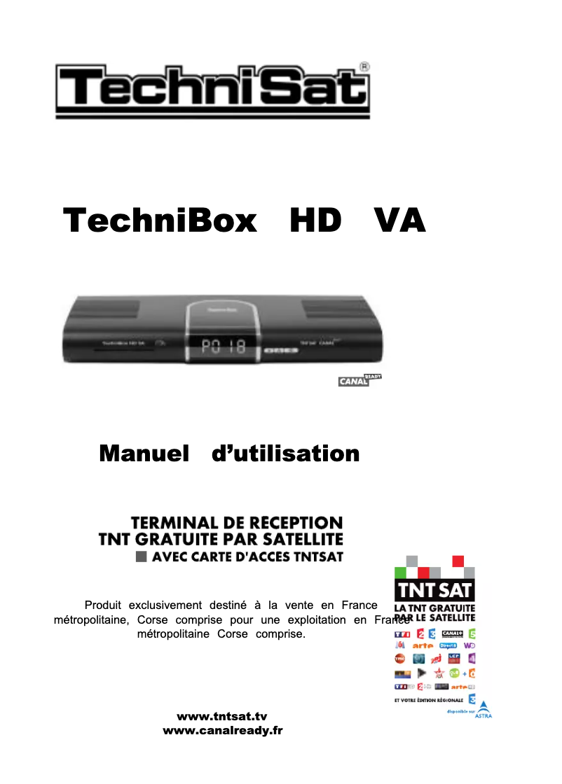 Image de la première page du manuel de l'appareil Technibox HD VA
