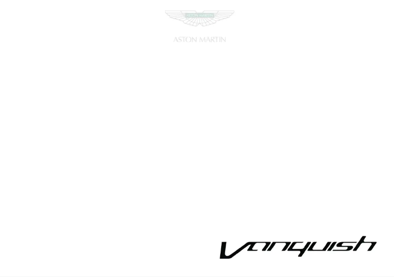 Página 1 del manual Manual de usuario Aston Martin Vanquish (2015)