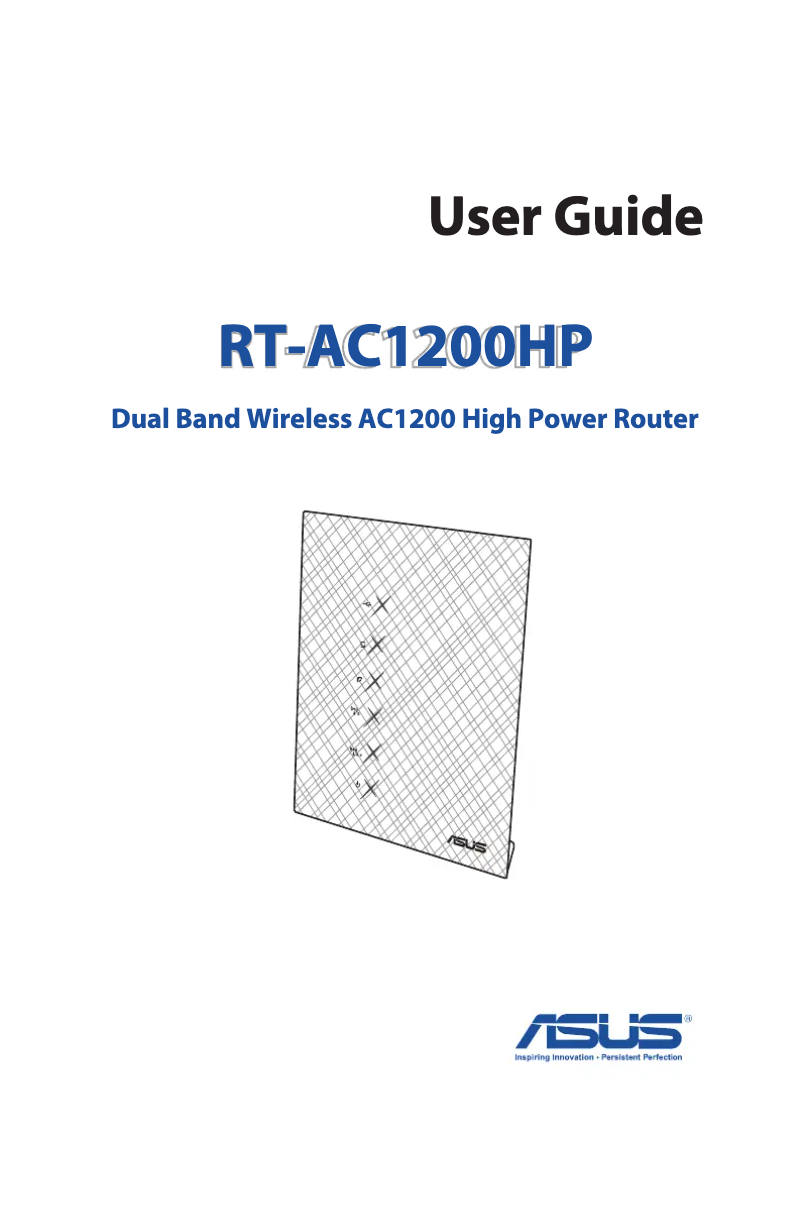 Page 1 de la notice Manuel utilisateur Asus RT-AC1200HP