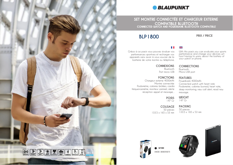 Image de la première page du manuel de l'appareil BLP1800