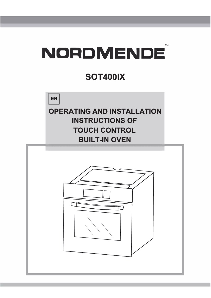 Page 1 de la notice Manuel utilisateur Nordmende SOT400IX