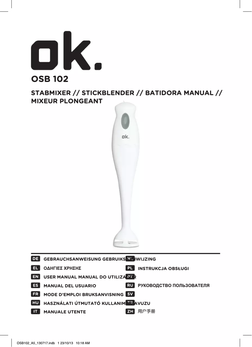 Página 1 del manual Manual de usuario OK OSB 102