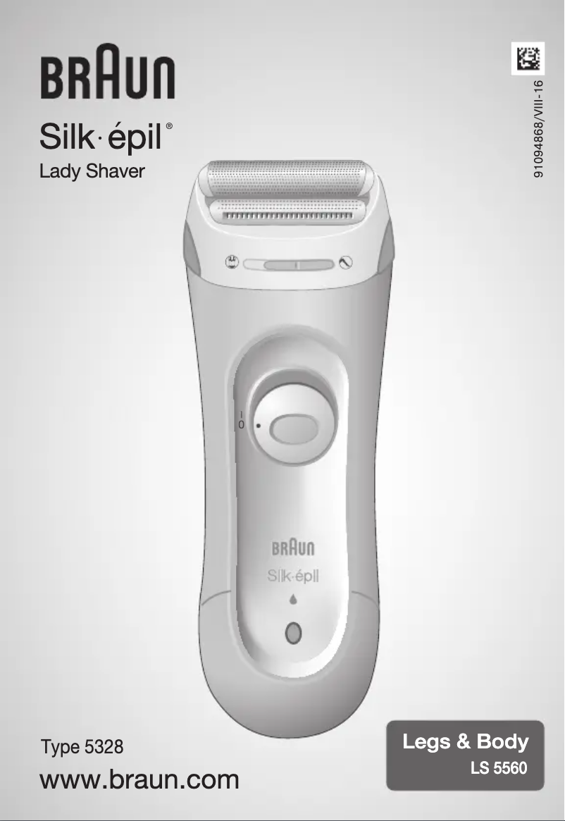 Image de la première page du manuel de l'appareil Silk&Soft BodyShave LS5560