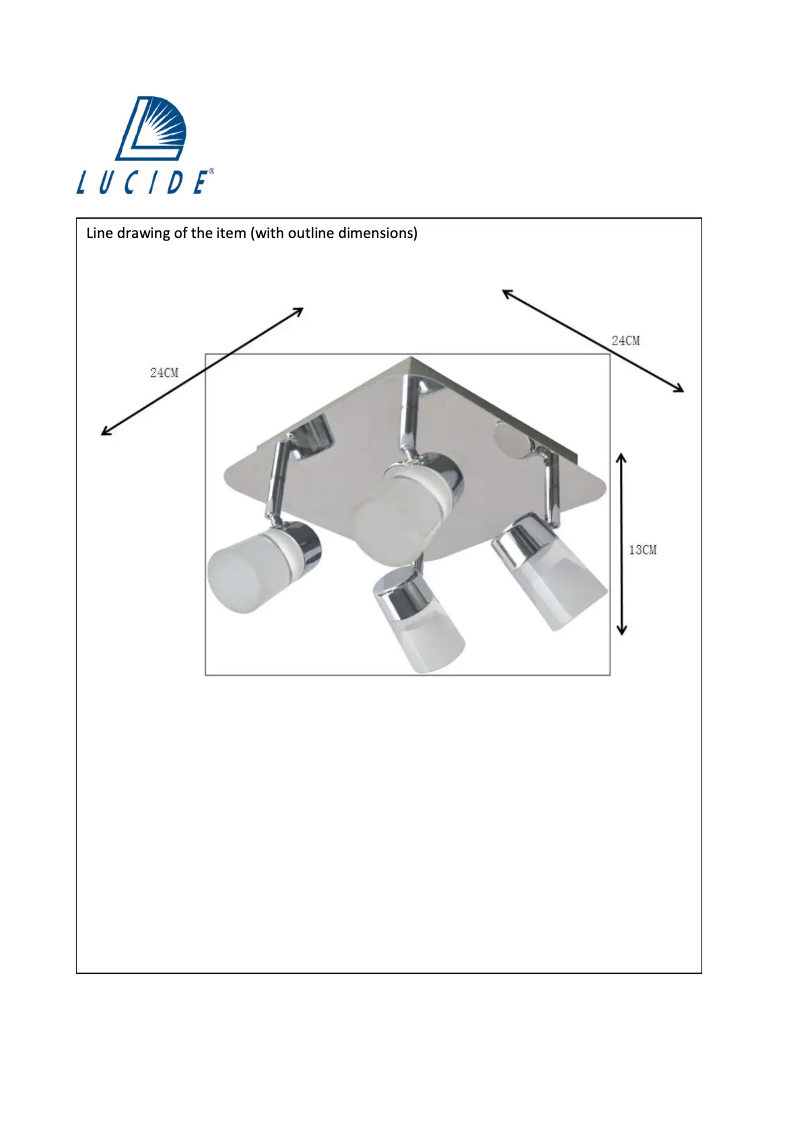 Page n°1 - Manuel utilisateur Lucide Xanto 26993/20/11
