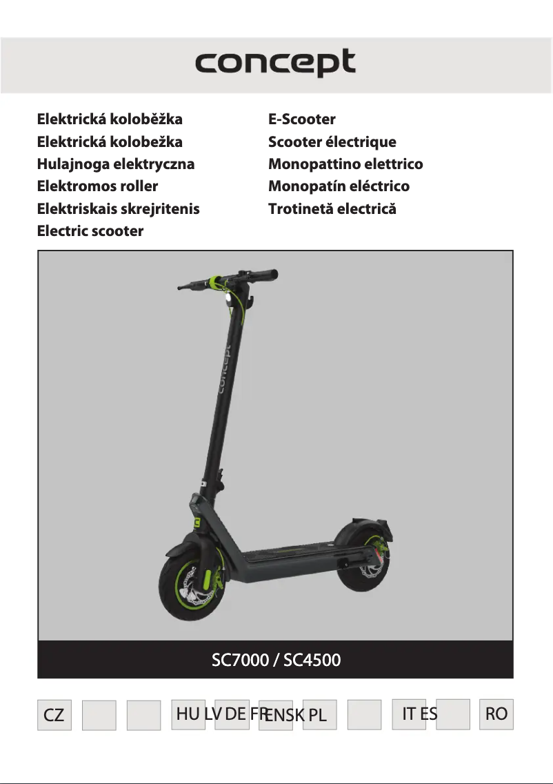 Image de la première page du manuel de l'appareil Crossader SC4500