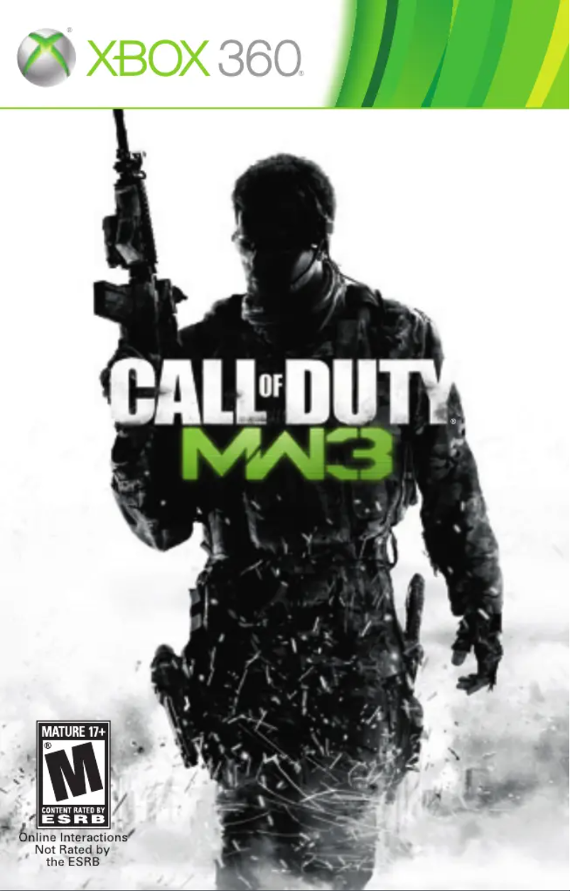 Page 1 de la notice Manuel utilisateur Microsoft Call of Duty - Modern Warfare 3 (Xbox 360)