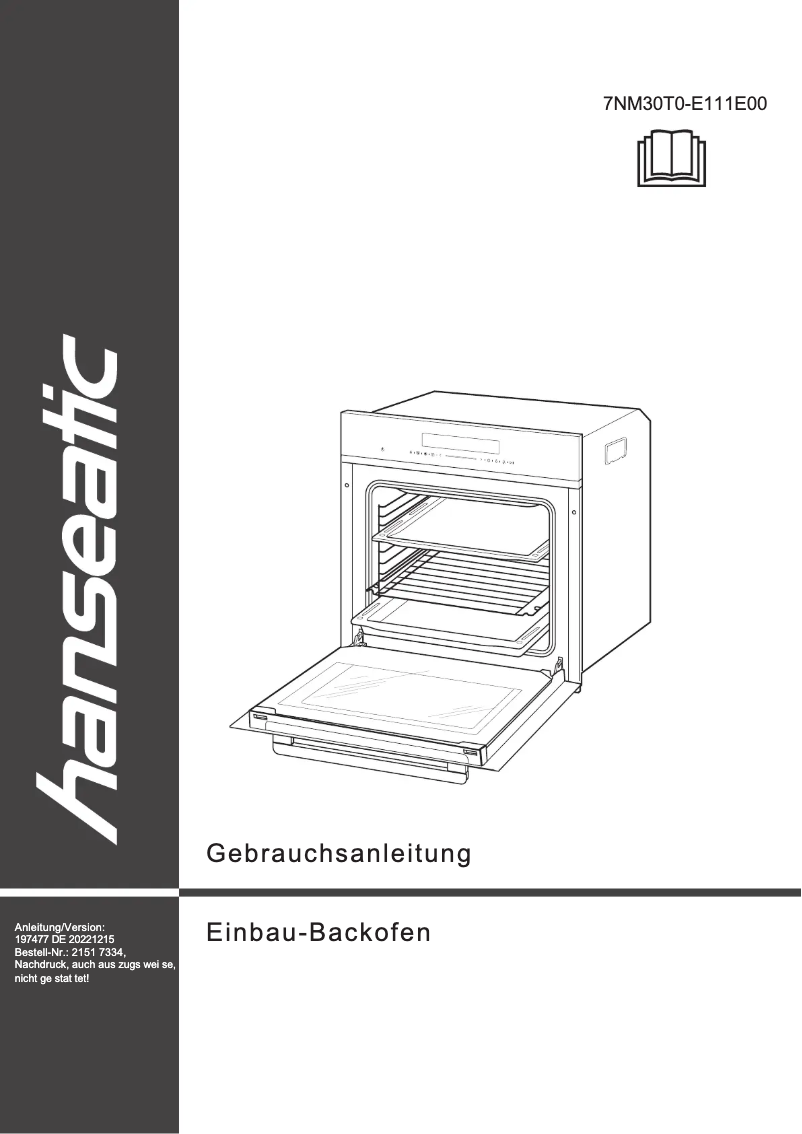 Page 1 de la notice Manuel utilisateur Hanseatic 7NM30T0-E111E00