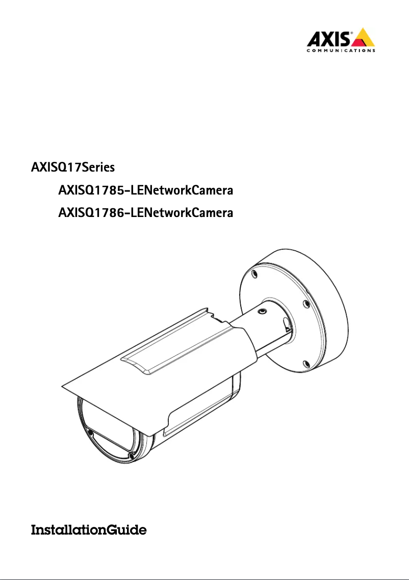 Page 1 de la notice Manuel utilisateur Axis Q1786-LE