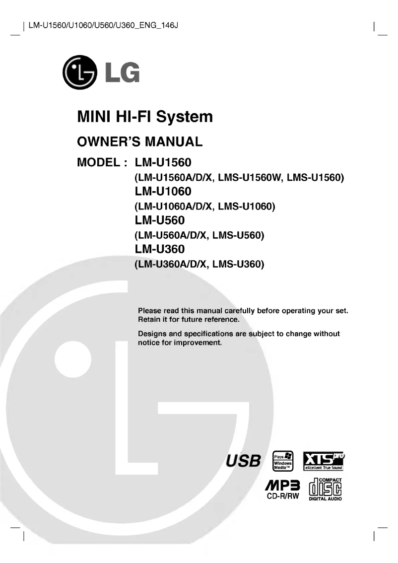 Page 1 de la notice Manuel utilisateur LG LM-U1060A
