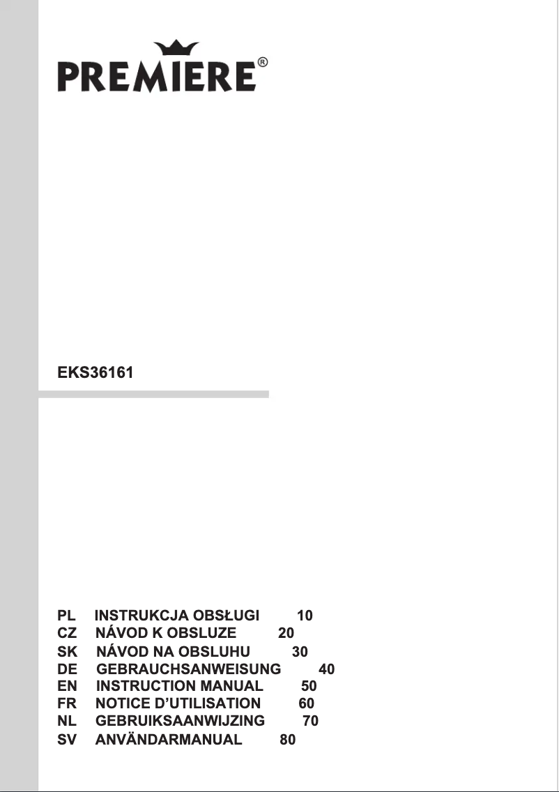 Página 1 del manual Manual de usuario Amica EKS36161