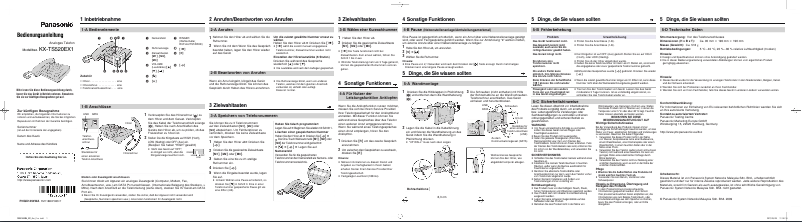 Page 1 de la notice Manuel utilisateur Panasonic KX-TS520EX1