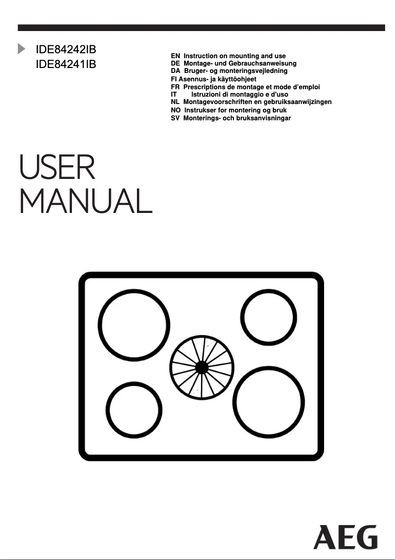 Imagen de la primera página del manual del dispositivo IDE84242IB