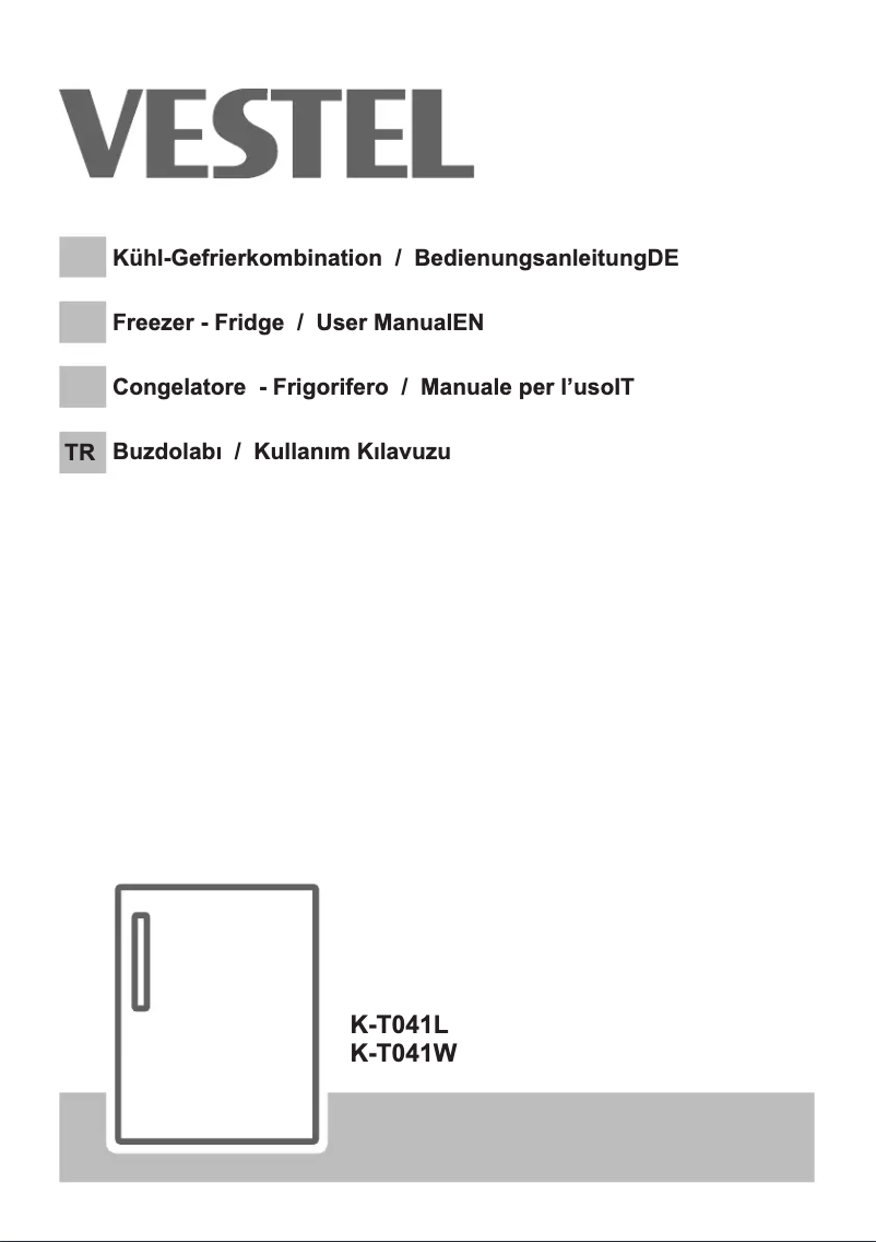 Page 1 de la notice Manuel utilisateur Vestel K-T041L