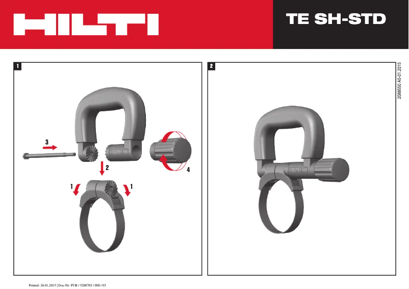 Página 1 del manual Manual de usuario Hilti TE SH-STD 2